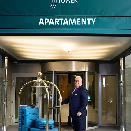 Apartment Sky Tower Z Jakuzzi Przy Oknie Wroclaw